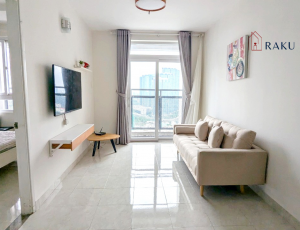 610 USD - 2 BEDROOM APARTMENT FOR RENT IN RIVERSIDE 90 NGUYEN HUU CANH, BINH THANH 