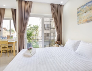 THAO DIEN, BEAUTIFUL APARTMENT WITH BALCONY AND PRIVATE WASHING MACHINE,IN DISTRICT 2, No.64 STREET